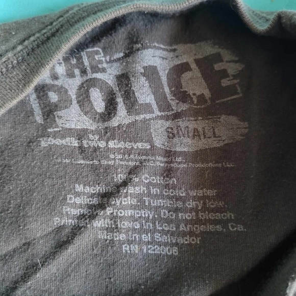 3/$50 Unisex band t 'The Police" in size small - Picture 3 of 4